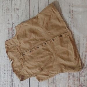 J. JILL LINEN BLEND COTTAGECORE TOP